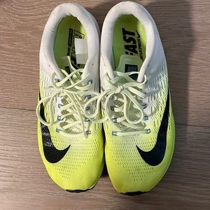 Nike Zoom Elite 9 Athletic Running Shoes Sneakers White Yellow Womens Size 7.5